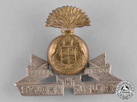 Saint John Fusiliers Other Ranks Cap Badge Obverse