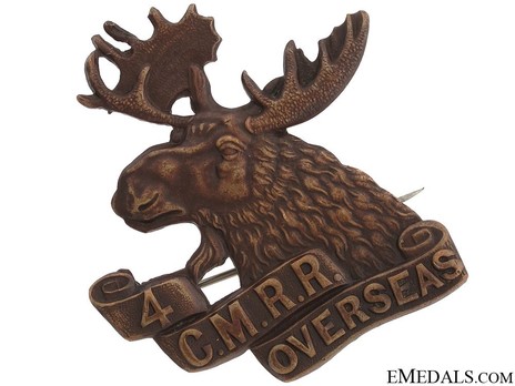 4th Mounted Rifle Battalion Other Ranks Cap Badge Obverse