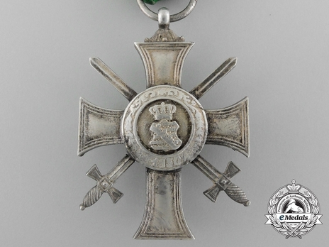 Albert Order, Type II, Military Division, Albert's Cross (in silvered white metal) Reverse