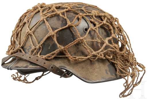 German Army Steel Helmet M40 (Camouflage Net version) Profile