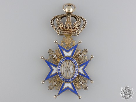 Order of Saint Sava, Type II, I Class Reverse
