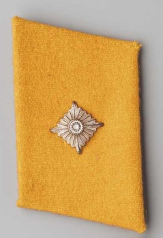 SA Scharführer Collar Tabs (orange-yellow version) Obverse