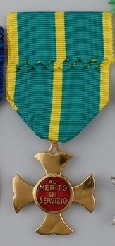 Long Service Cross for the Financial Police, in Gold Reverse