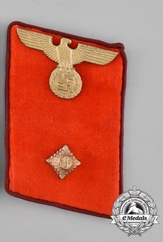 NSDAP Arbeitsleiter Type IV Gau Level Collar Tabs Obverse