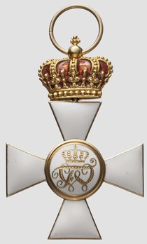Order of the Red Eagle, Type V, Civil Division, III Class Cross (with crown, in gold) Reverse