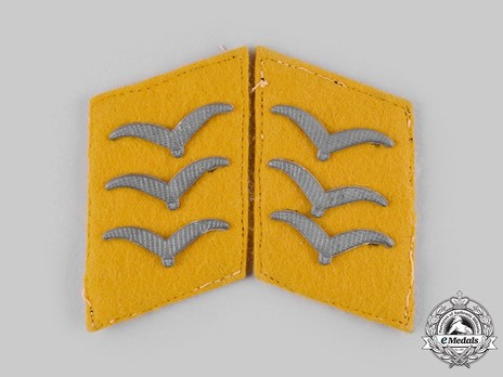Luftwaffe Flying Troops Obergefreiter Collar Tabs Obverse
