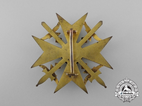 Legion Condor, Spanish Cross in Gold with Swords Reverse
