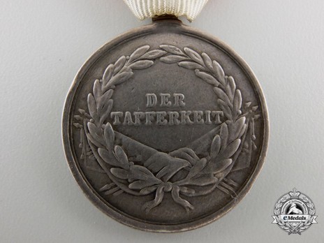 Type VIII, II Class Silver Medal (with oval suspension) Reverse