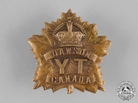 Yukon Infantry Company Officers Cap Badge Obverse