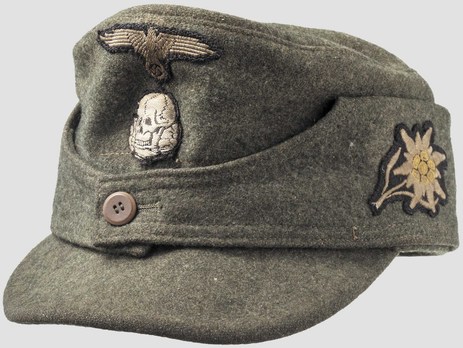 Waffen-SS NCO/EM's Mountain Cap (buttoned version) Profile