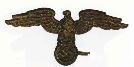 Diplomatic Corps Gold Metal Cap Eagle Insignia Obverse