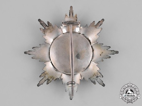 Order of the Zähringer Lion, Grand Cross Breast Star (in silver and gold) Reverse