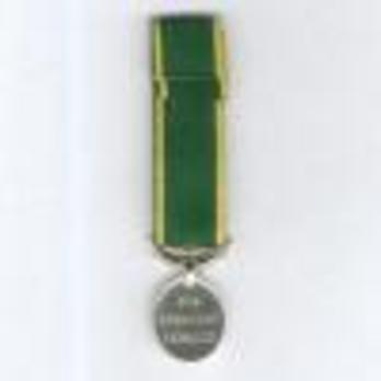 Miniature Silver Medal (for Kenyan Forces, with King George VI "INDIAE IMP"effigy) Reverse