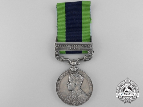 Silver Medal (with "AFGHANISTAN NWF 1919" clasp) Obverse