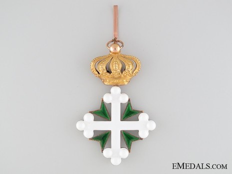Order of St Maurice and St. Lazarus, Commander Cross (in gold) Reverse