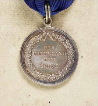 Civil Merit Medal, in Silver Reverse
