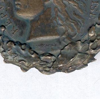 Silver Medal (stamped "PONSCARME") Obverse Detail