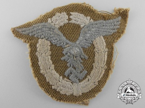 Pilot Badge, in Cloth (tropical) Reverse