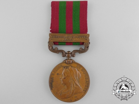 Bronze Medal (with "RELIEF OF CHITRAL 1895" clasp) (1896-1901) Obverse