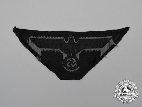 German Army Panzer NCO/EM's Breast Eagle (Triangular Backing) Reverse