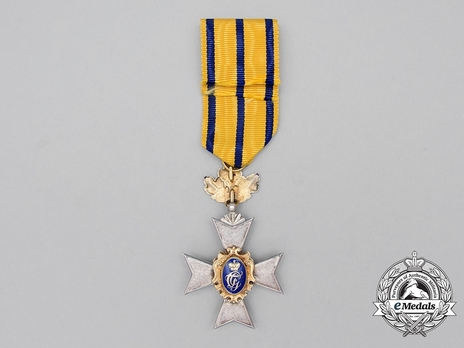 Schwarzburg Duchy Honour Cross, Civil Division, III Class Honour Cross (with oak leaves) Reverse