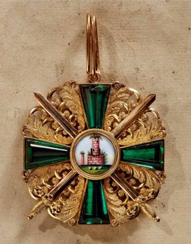 Order of the Zähringer Lion, Grand Cross with Swords (in silver gilt) Obverse