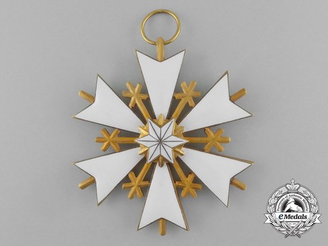 Order of the White Star, Collar Sash Badge Obverse