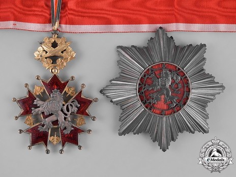 Order of the White Lion,Civil Division, II Class Grand Officer Neck Badge Set