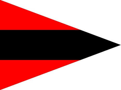 German Army Staff Flag for Battalions (Artillery version) Obverse
