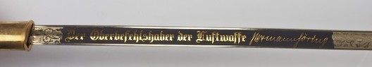 Luftwaffe General's Sword (1st pattern) Reverse
