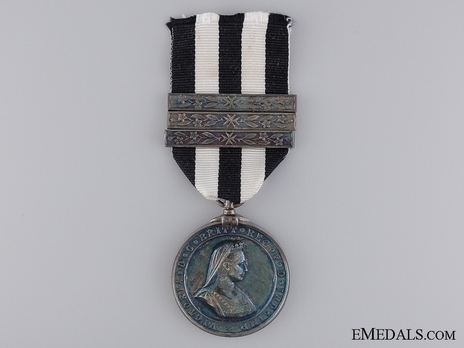 Silver Medal (with 3 Maltese cross clasps, 1898-1947) Obverse