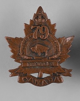 79th Infantry Battalion Other Ranks Collar Badge Obverse