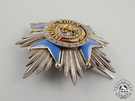 Dukely Order of Henry the Lion, Grand Cross Breast Star (in silver gilt) Obverse