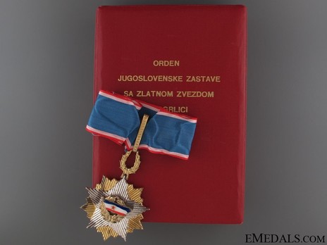 Order of the Yugoslav Flag, III Class Case of Issue