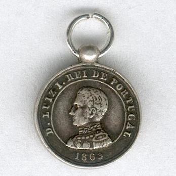 Miniature Silver Medal (for 15 Years, 1863-1911) Obverse