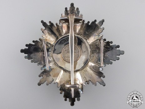 Order of Leopold, Grand Cross Breast Star (Civil Division, 1951-) Reverse
