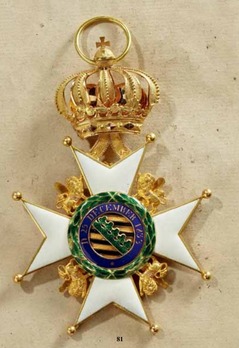 House Order of Saxe-Ernestine, Type II, Military Division, Grand Cross Reverse