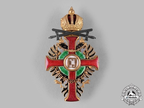Order of Franz Joseph, Type II, Military Division, Officer (lower grade with silver swords)