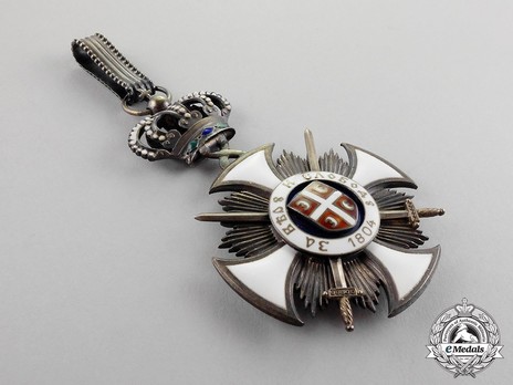 Order of the Star of Karageorg, Military Division, III Class Obverse