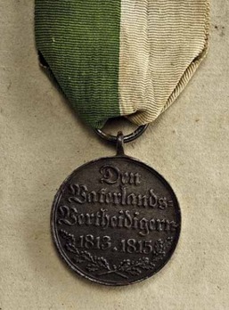 War Medal, 1813-1815 (Anhalt-Köthen) (1813/1815) Reverse