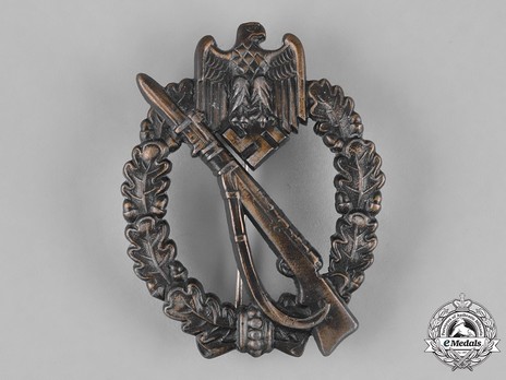 Infantry Assault Badge, by J. Feix (in bronze) Obverse