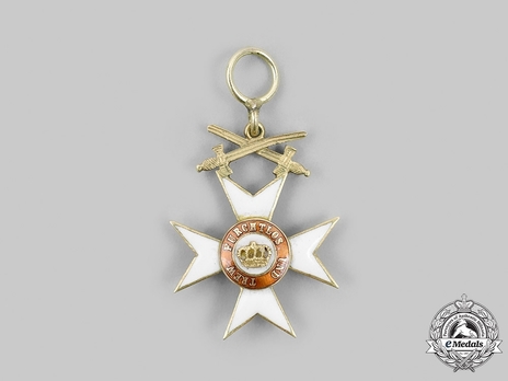Order of the Württemberg Crown, Military Division, Knight's Cross Miniature Reverse
