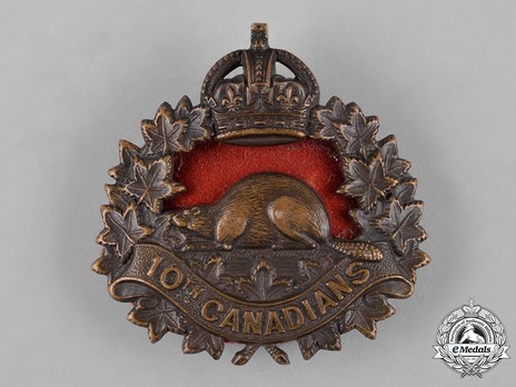 10th Infantry Battalion Other Ranks Cap Badge Obverse