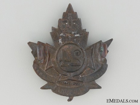 24th Infantry Battalion Officers Collar Badge Reverse