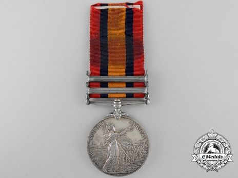 Silver Medal (minted without date, with "SOUTH AFRICA 1902" and "TRANSVAAL" clasp) Reverse