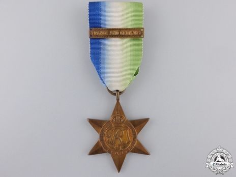 Bronze Star (with "FRANCE AND GERMANY" clasp) Obverse