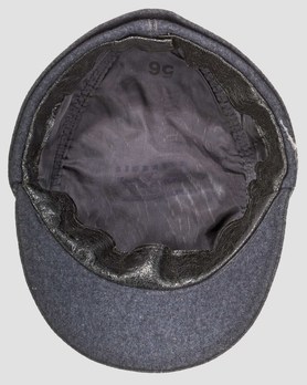 Luftwaffe Officer Ranks Visored Field Cap (Mountain Cap pattern) Interior