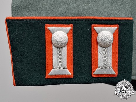 German Army Artillery & Ordnance Officer Ranks Cuff Patches Obverse