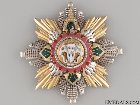 Order of the White Elephant Knight Grand Cordon breast star (Special Class) Obverse