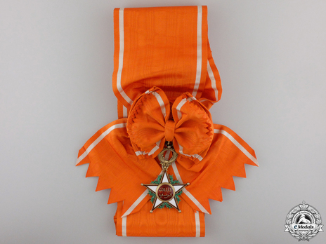 Order of Ouissan Alaouite, Type II, I Class Grand Cordon Sash Badge Obverse